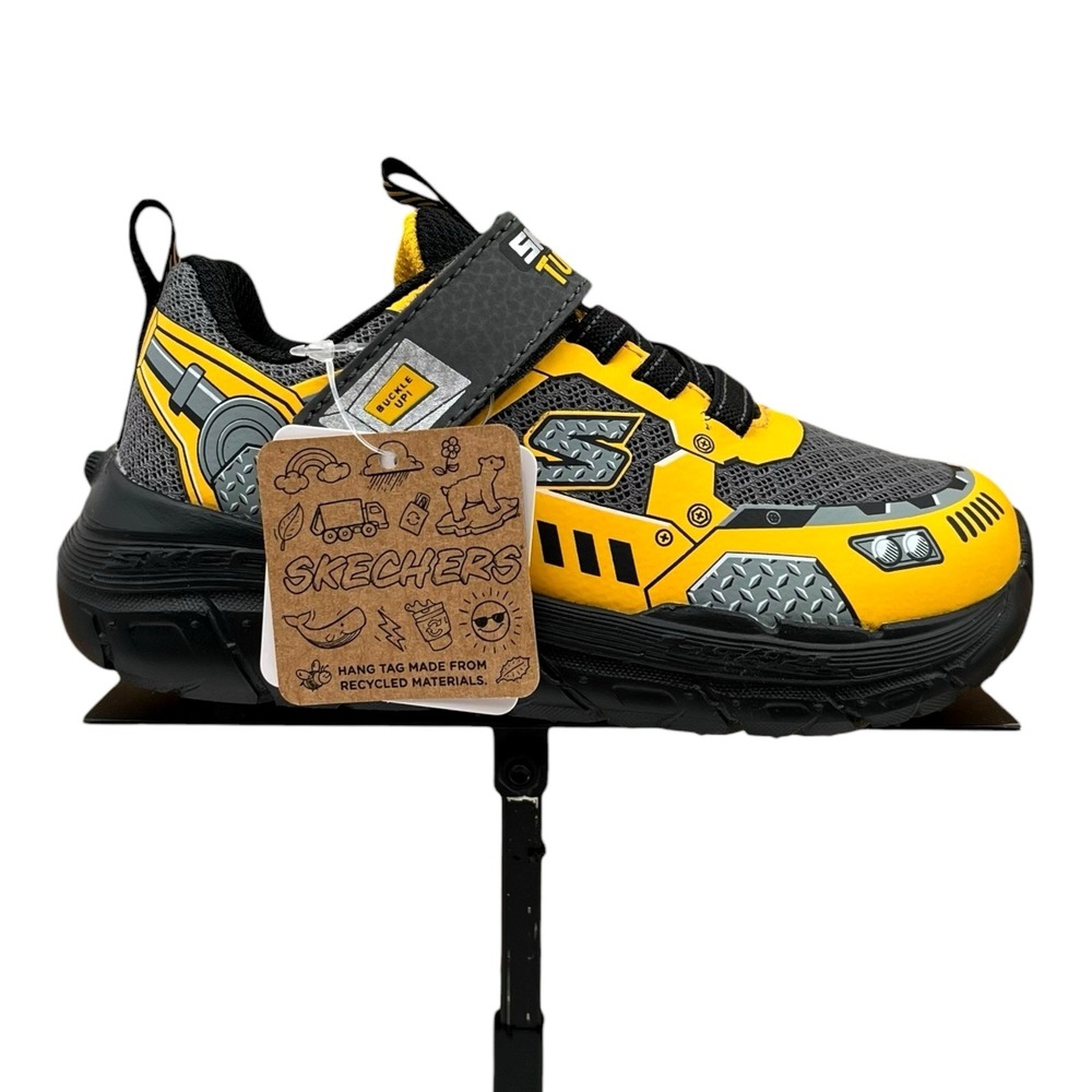 Skechers Skech Tracks Toddler Boys Slip-on Athletic Shoes Size 9 Yellow Black